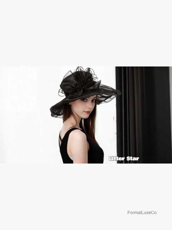 Elegant Organza Fascinator Hat Derby Tea Party Wedding Headpiece main image 4